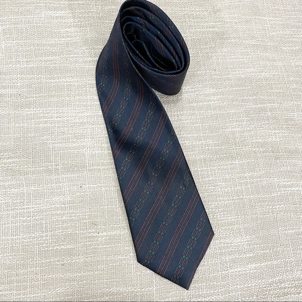 Savar Navy Silk Tie